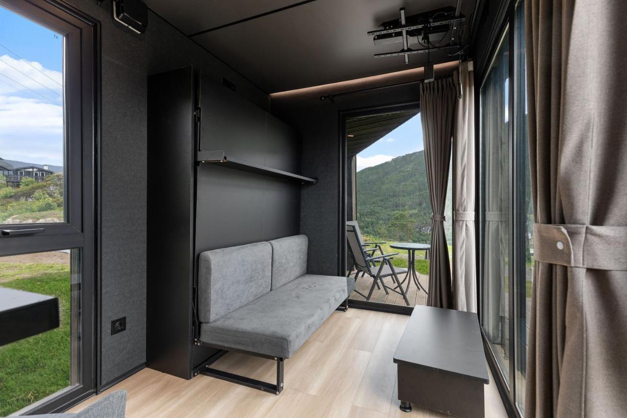 Sogndal Fjordpanorama - Studio Cabins With View Экстерьер фото